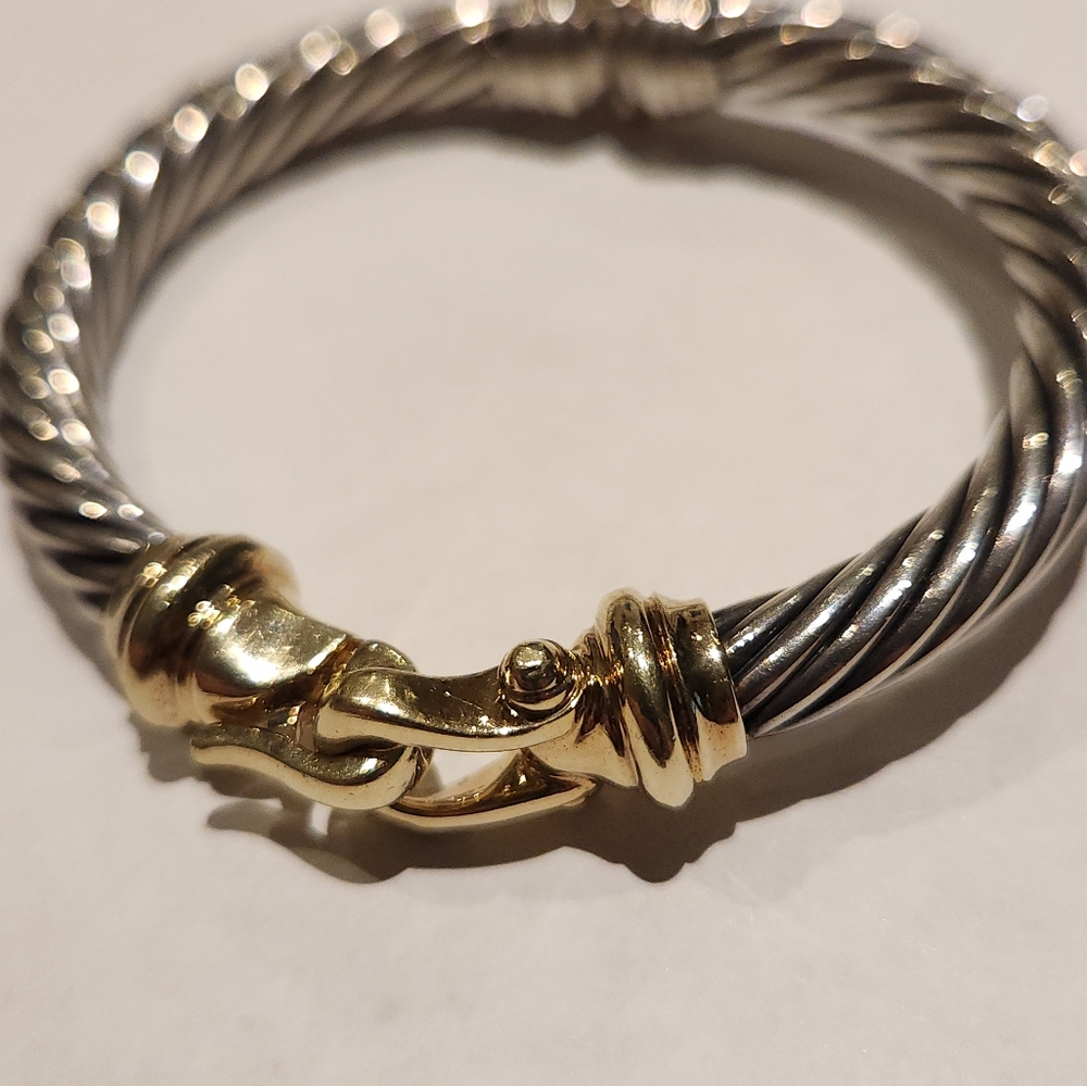 David Yurman Cable bucket bracelet